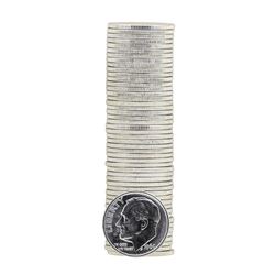 Roll of (50) 1960 Brilliant Uncirculated Roosevelt Dimes