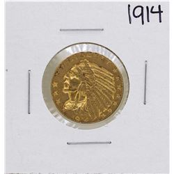 1914 $5 Indian Head Half Eagle Gold Coin