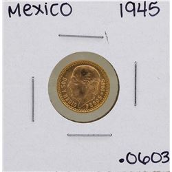1945 Mexico 2 1/2 Pesos Gold Coin
