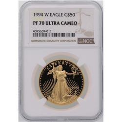 1994-W $50 American Gold Eagle Coin NGC PF70 Ultra Cameo