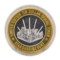 .999 Silver Stardust Resort Las Vegas, Nevada $10 Casino Limited Edition Gaming