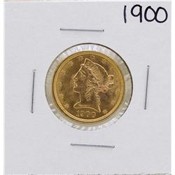 1900 $5 Liberty Head Half Eagle Gold Coin
