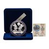 Image 1 : 1988 Rarities Mint Walt Disney Around the World 5 oz .999 Silver Coin w/Box & CO