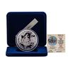 Image 2 : 1988 Rarities Mint Walt Disney Around the World 5 oz .999 Silver Coin w/Box & CO