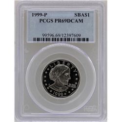 1999-P Proof $1 Susan B Anthony Coin PCGS PR69DCAM