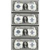 Image 1 : Cut Sheet of (4) Consecutive 1923 $1 Silver Certificate Notes