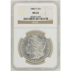 1888-O $1 Morgan Silver Dollar Coin NGC MS62