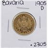 Image 1 : 1905-D Germany-Bavaria 20 Marks Gold Coin