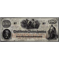 1862 $100 Confederate States of America Note