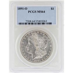 1891-O $1 Morgan Silver Dollar Coin PCGS MS64