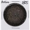 Image 1 : 1805 Bolivia King Carlos IV 8 Reales Silver Coin