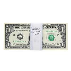 Lot of (56) Consecutive 1969D $1 Federal Reserve STAR Notes