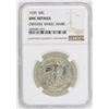 Image 1 : 1939 Walking Liberty Half Dollar NGC Unc Details Obverse Wheel Mark