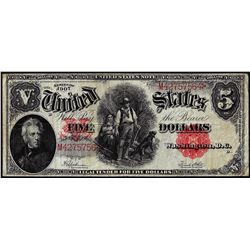 1907 $5 Woodchopper Legal Tender Note