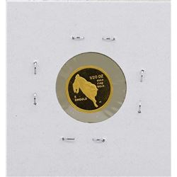 1987 Singapore 1/20 Oz. Gold Coin Year of the Rabbit