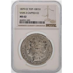1879-CC $1 Morgan Silver Dollar Coin Top-100 NGC MS62
