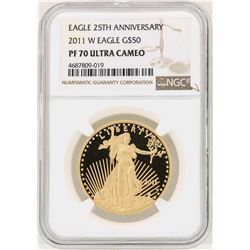 2011-W $50 American Gold Eagle Coin NGC PF70 Ultra Cameo