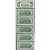 Image 2 : Lot of (6) 1976 $2 Federal Reserve Notes First Day of Issue
