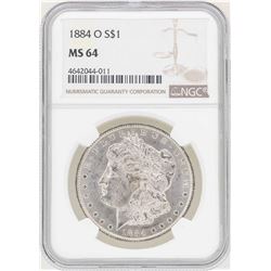1884-O $1 Morgan Silver Dollar Coin NGC MS64