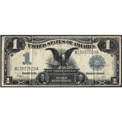 1899 $1 Black Eagle Silver Certificate Note