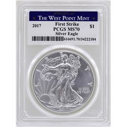 2017-W $1 American Silver Eagle Coin PCGS MS70 First Strike