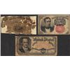 Image 1 : Lot of (3) Misc. Fractional Currency Notes