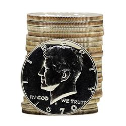 Roll of (20) 1970-S Proof Kennedy Half Dollar Coins