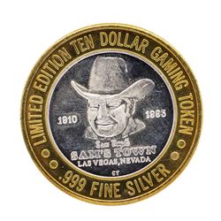 .999 Silver Sam's Town Las Vegas $10 Limited Edition Casino Gaming Token