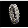 Image 4 : 14KT White Gold 7.65 ctw Diamond Eternity Band