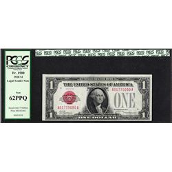 1928 $1 Legal Tender Note Fr.1500 PCGS New 62PPQ