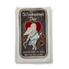 Image 1 : 1974 Valentines Day 1 oz .999 Fine Silver Enamel Art Bar
