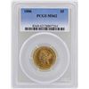 Image 1 : 1886 $5 Liberty Head Half Eagle Gold Coin PCGS MS62