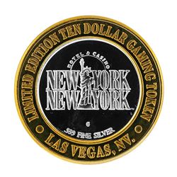 .999 Silver New York New York Hotel & Casino $10 Casino Limited Edition Gaming T