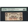 Image 1 : 1863 25 Cent The State of Alabama Obsolete Note PMG Choice Uncirculated 64EPQ
