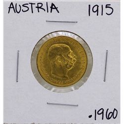1915 Austria 20 Corona Gold Coin