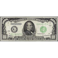1934A $1,000 Federal Reserve Note Chicago