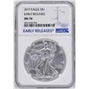 Image 1 : 2017 $1 American Silver Eagle Coin NGC MS70 Early Releases