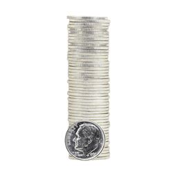 Roll of (50) 1963 Brilliant Uncirculated Roosevelt Dimes