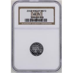 2002 $10 Platinum American Eagle Coin NGC MS70