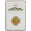 Image 1 : 1894 $5 Liberty Head Half Eagle Gold Coin NGC MS62