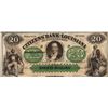 Image 1 : 1800's $20 Citizens Bank of Louisiana Obsolete Note
