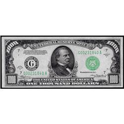 1934 $1,000 Federal Reserve Note Chicago