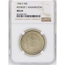 1946-S Booker T. Washington Memorial Half Dollar Coin NGC MS64