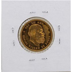 1876 Netherlands Koning William De Derde 10 Gulden Gold Coin
