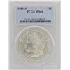 Image 1 : 1881-S $1 Morgan Silver Dollar Coin PCGS MS64