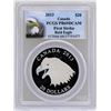 Image 1 : 2013 $20 Canada Bald Eagle Silver Coin PCGS PR69DCAM