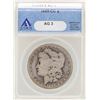 Image 1 : 1889-CC $1 Morgan Silver Dollar Coin ANACS AG3