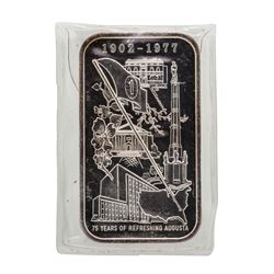 1977 75th Anniversary Coca Cola 1 oz .999 Fine Silver Art Bar