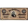 Image 1 : 1864 $50 Confederate States of America Note