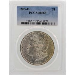1885-O $1 Morgan Silver Dollar Coin PCGS MS63